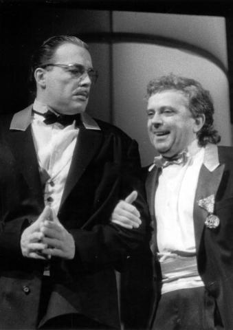 S Pavlem Novotným v titulní roli hry Pan Jedermann, 1996
